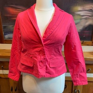 Lane Bryant button up blazer - coral - have been told it runs small
